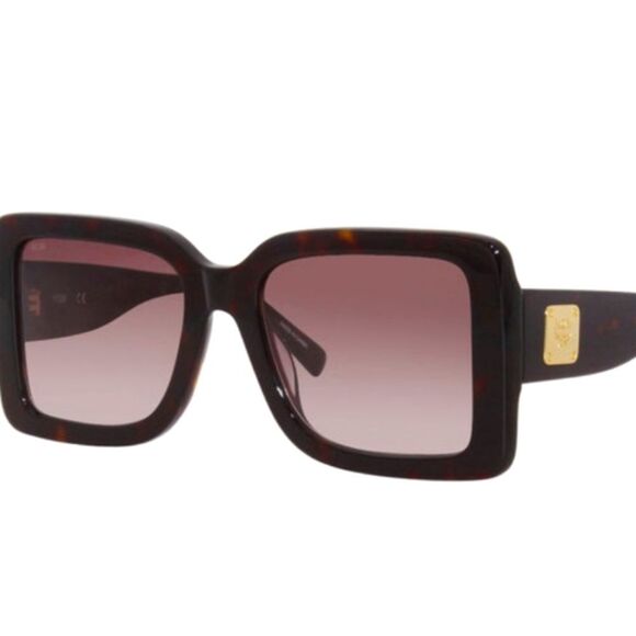 MCM Dark Havana/Grey Gradient 54MM Square Sunglasses